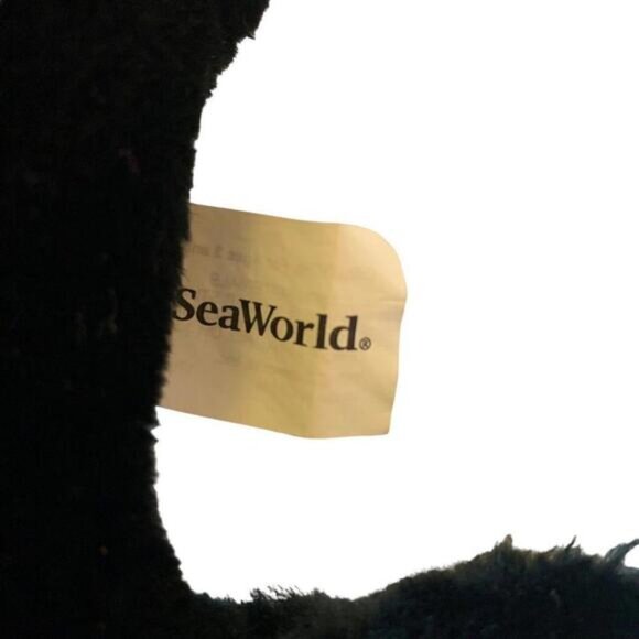 Sea World Orca Shamu Killer Whale Plush 16inchBlack White Stuffed Animal Soft To - Picture 3 of 5